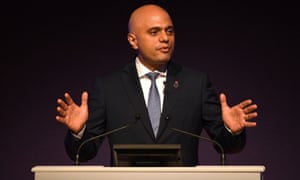 The home secretary, Sajid Javid
