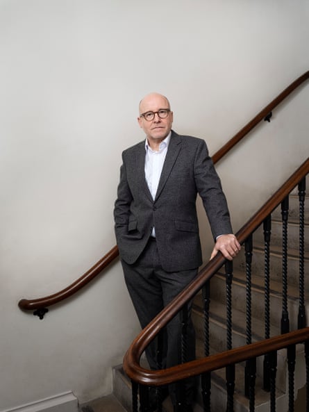 Portrait of Richard Hermer stood outside his office