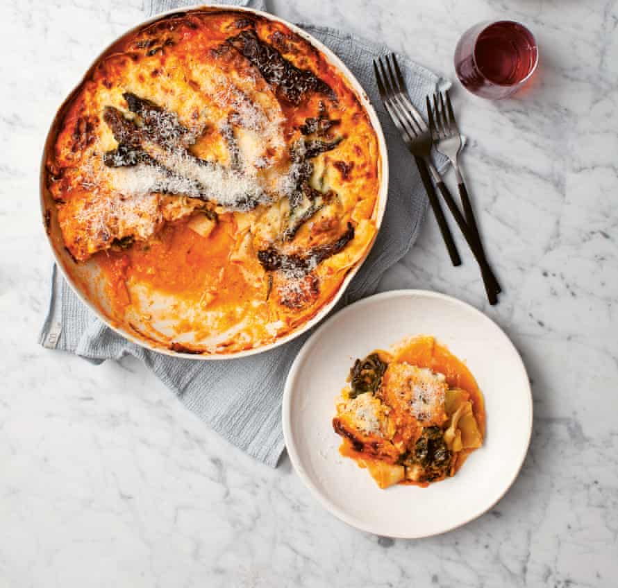 Freeform vegetable lasagne