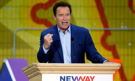 Schwarzenegger’s spokesman claimed his first words upon waking from the operation were ‘I’m back’.