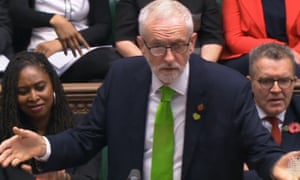 Jeremy Corbyn at PMQs.