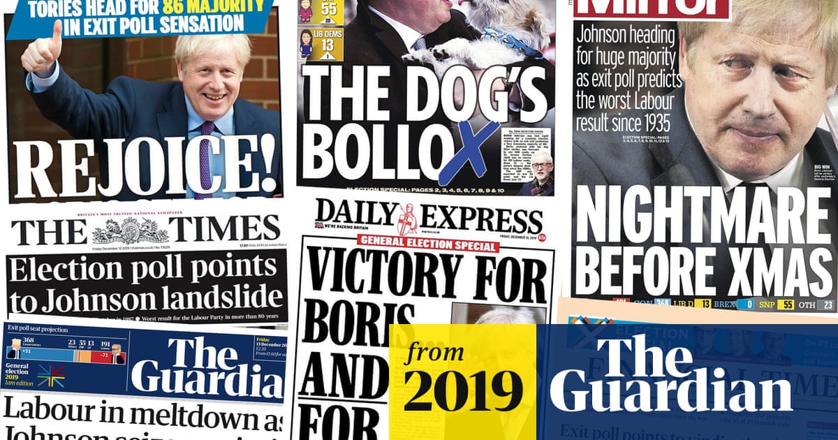 Johnson Unleashed What The Papers Say About The Conservative Election Landslide General Election 19 The Guardian Johnson Unleashed What The Papers Say About The Conservative Election Landslide General Election 19 The Guardian