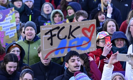 A protest against the far right in Berlin