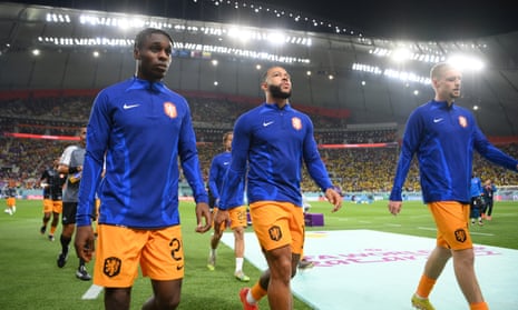 Memphis Depay starts on the bench for Netherlands.