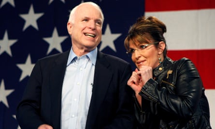 John McCain and Palin at a campaign rally for McCain in Tucson, Arizona, in 2010.