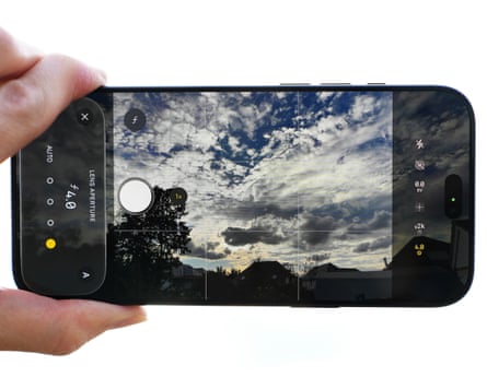 The camera app on an iPhone 18 Pro Max.