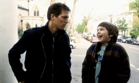 Superman’s greatest nemesis? … Hoult with Hugh Grant in About a Boy, 2002