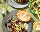 Meera Sodha’s vegetarian recipe for oyster mushroom burgers with five-spice cabbage | Meera Sodha recipes