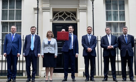 Baldwin with then chancellor George Osborne outside 11 downing street