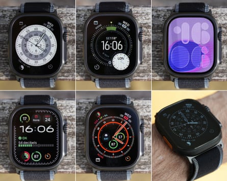 A selection of faces for the Apple Watch Ultra 3.