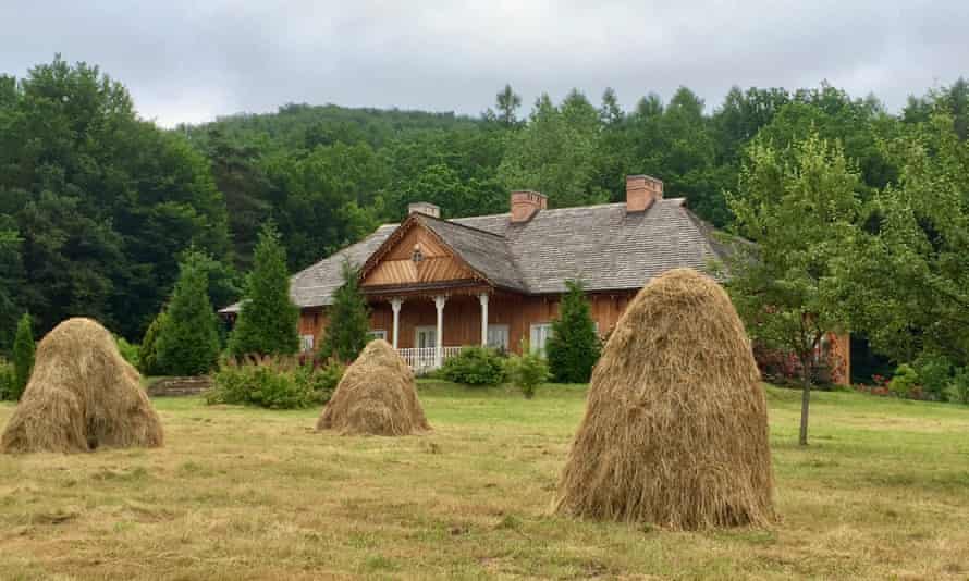 Harvest time on a farm near Lviv, Ukraine