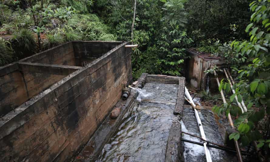 A fountain for household water.