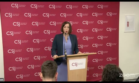 Bridget Phillipson giving her speech this morning