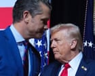 Trump defends troops in US cities after Hegseth decries military DEI efforts