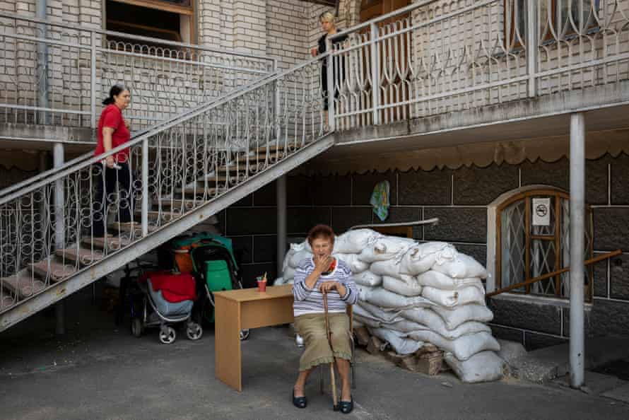 An shelter for internally-displaced people at the Light of the Gospel Church in Dnipro, Ukraine.