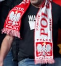 Another apparent Poland fan in Wembley’s away end.