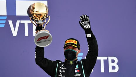'A beautiful feeling': Valtteri Bottas wins Russian GP with Lewis Hamilton third – video