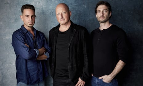 Robson Wade and James Safechuck, pictured with Leaving Neverland director Dan Reed, are accused by the fan groups of ‘lynching’ the singer.