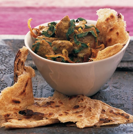 Mughlai lamb with spinach.