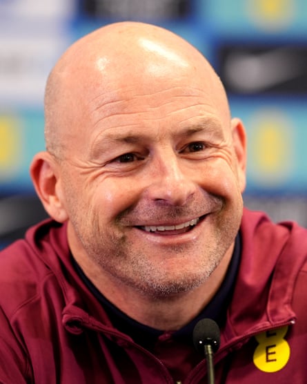 The England Under-21s manager Lee Carsley during a press conference at St George’s Park