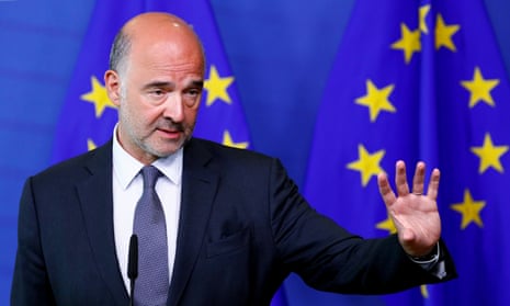 European commissioner for economic and financial affairs Pierre Moscovici