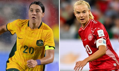 Australia's captain Sam Kerr knows Denmark's Pernille Harder well from their time together at Chelsea.