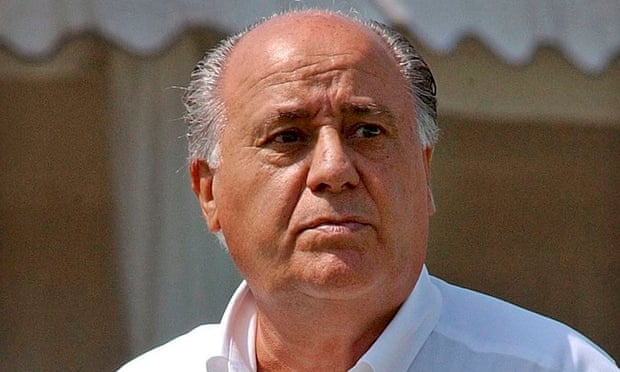 Amancio Ortega, founder of Zara owner Inditex, is the fourth richest person in the world, according to Forbes