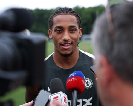 João Pedro speaks to journalists