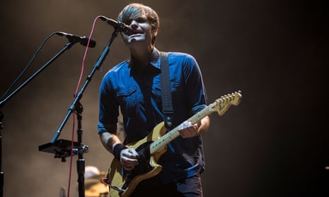 Ben Gibbard of Death Cab For Cutie performing at Splendour in the Grass.