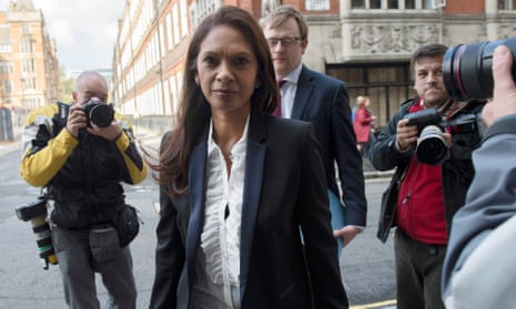 Gina Miller appears at London’s high court for the start of her landmark lawsuit.
