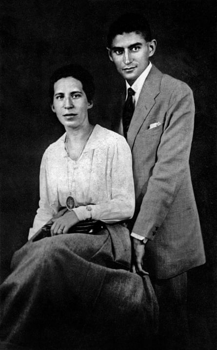 Franz Kafka with his fiancee Felice Bauer in Budapest, 1917