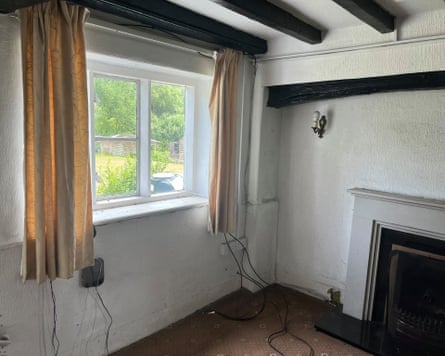 A living room in an old cottage