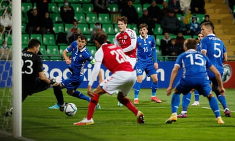 World Cup roundup: Denmark thrash Moldova to keep up perfect record