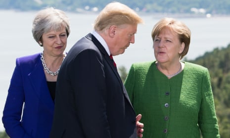 May, Trump, Merkel