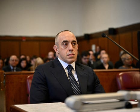Emil Bove at Donald Trump’s sentencing in the hush money case in New York on 10 January.