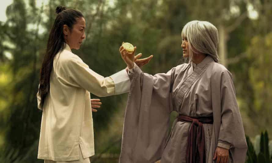 Michelle Yeoh and Jing Li in Everything Everywhere All At Once