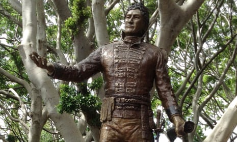 Statue of Governor Lachlan Macquarie in Sydney’s Hyde Park on 31 January 2013.