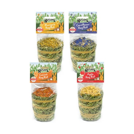 Natural Nibbles Timothy Hay Roll, Mixed Pack of 4 nibblers.