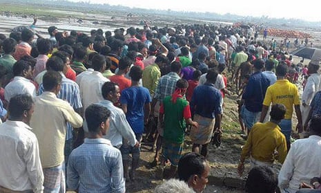 Around 500 villagers gathered in Gandamara, a remote coastal town in Chittagong district of Bangladesh, to protest against the construction of two China backed coal-fired power plants that they say will evict thousands from the area.