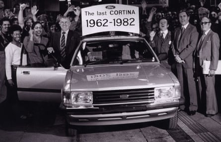 The last Ford Cortina – the 4,279,079th – built at Dagenham on 22 July 1982.
