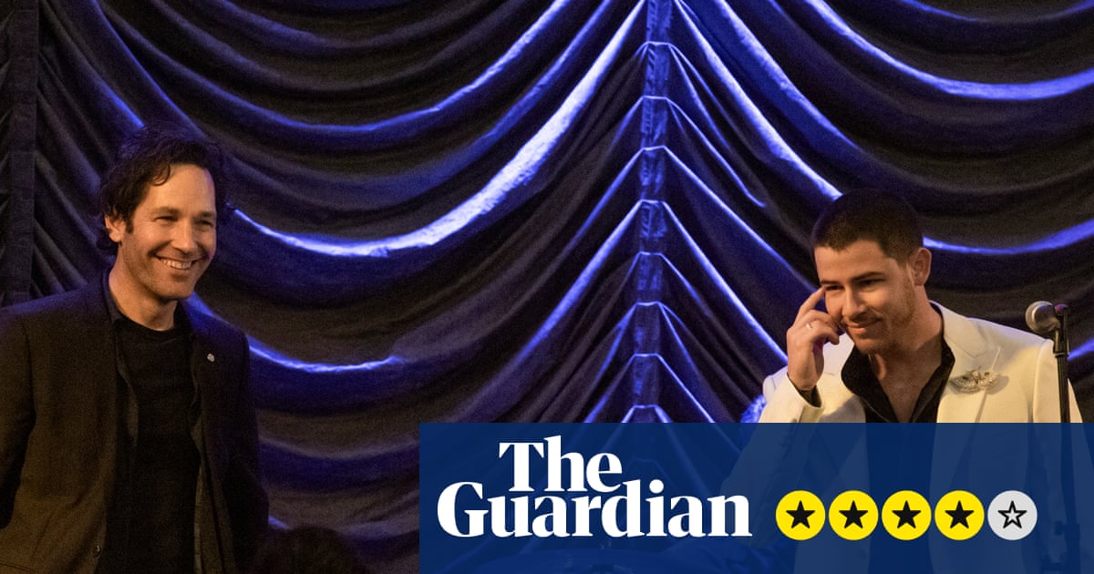 Power Ballad review – Nick Jonas and Paul Rudd star in terrific comedy of bromance and betrayal