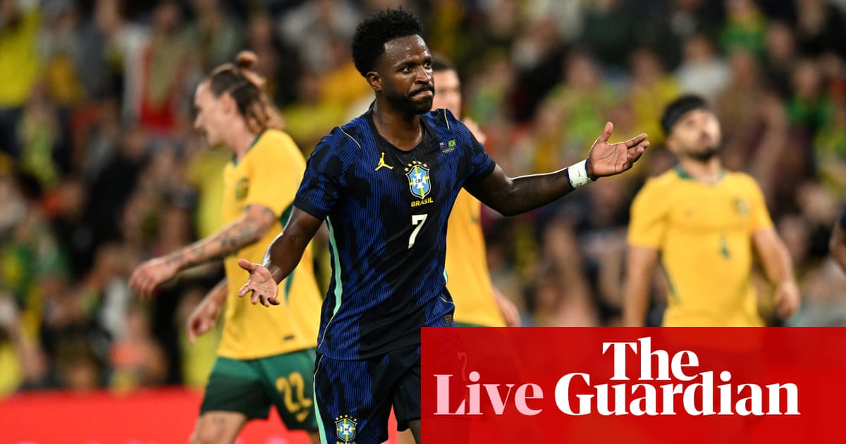 Australia 2-4 Brazil: men’s international football friendly – live