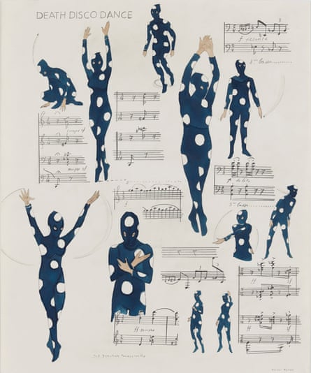 Marcel Dzama’s The Death Disco Dance steps, 2013.