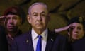 Israeli prime minister Benjamin Netanyahu awaits a wreath-marking Holocaust Remembrance Day on Tuesday.