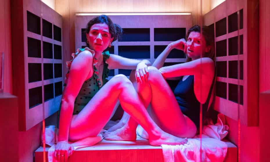 Sauna confessional… Aisling Bea and Sharon Horgan in This Way Up.