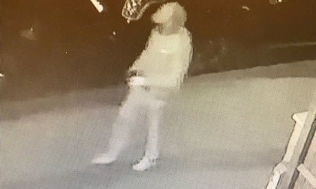 A still from CCTV footage showing a man police wish to identify in the case