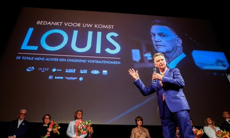 Louis van Gaal during the premiere of ‘Louis’, a great football film that is deeply touching, revelatory in parts, and also very funny.