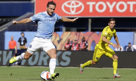 Lampard missing again: the New York City FC midfielder is out of the game with Chicago through injury.