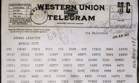 The Zimmermann telegram revealed - archive, 1917 | First world war