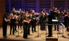 Detail and drive … Aurora Orchestra with Nicholas Collon at London’s Kings Place.